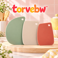 torvebw™ CurveFold Flexible Bowl Scraper Set, 3-Piece Dough Scrapers for Mixing, Folding and Bowl Cleaning