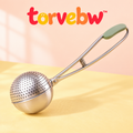 torvebw™ DustLine Flour Duster, Stainless Steel Spring-Action Dusting Wand for Bread, Pastry and Powdered Sugar