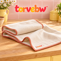 torvebw™ FoldRest Baker’s Couche, 26 × 18-Inch Cotton Proofing Cloth for Baguettes and Bread Rolls